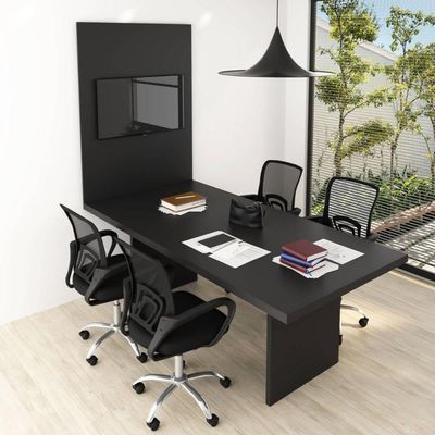 Painel Para Escritório 100x136cm Tv Até 37'' Pa2916 Preto
