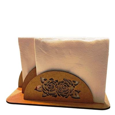 Porta Guardanapo E Sachê Em Mdf - Kit 5 Unidades