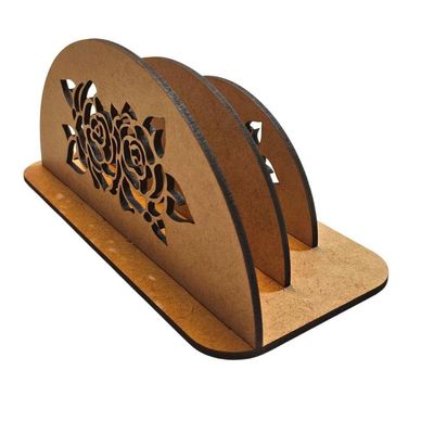 Porta Guardanapo E Sachê Em Mdf - Kit 5 Unidades