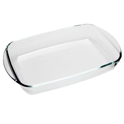 Assadeira Retangular Dynasty em Borossilicato 1,6L Transparente