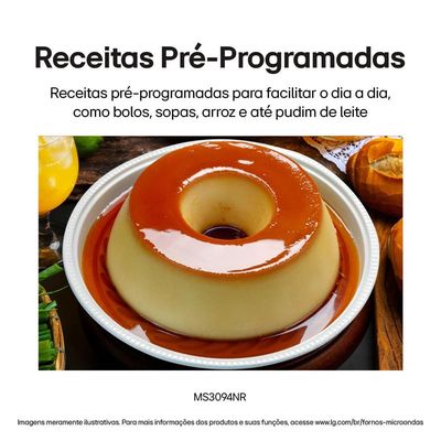 Forno Micro-ondas LG MS3094NRA com visual NeoChef e Limpa Fácil Espelhado Prata / 110V