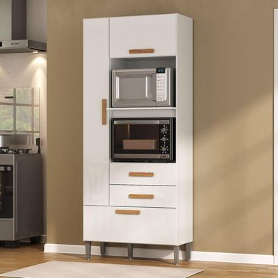 Multiuso Para Forno E Microondas Seul Branco Brilho Atualle Branco Brilho