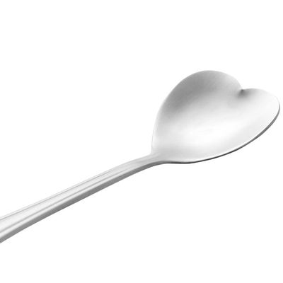 Conjunto de Colheres para Chá Wolff Heart em Aço Inox - 4 Peças Prata