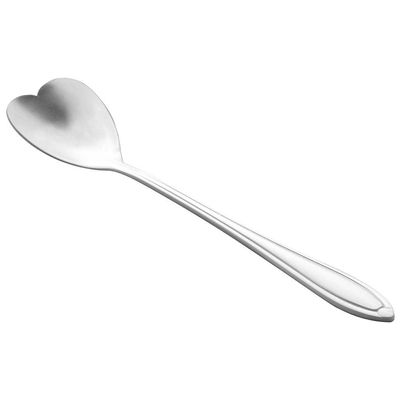 Conjunto de Colheres para Chá Wolff Heart em Aço Inox - 4 Peças Prata