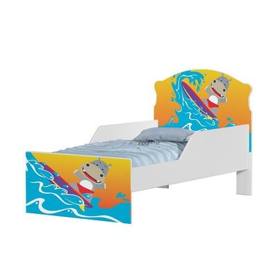 Cama Carro Fun Adesivada Surfista Solteiro