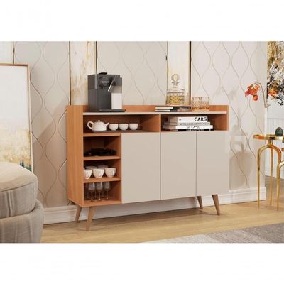 Buffet 3 Portas Retrô Markab Nature Off White