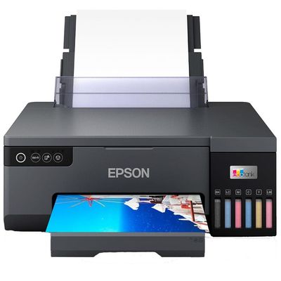 Impressora Fotográfica Epson Tanque de Tintas Ecotank L8050, Colorida, Conexão USB e Wi-fi Preto