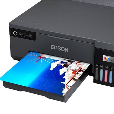 Impressora Fotográfica Epson Tanque de Tintas Ecotank L8050, Colorida, Conexão USB e Wi-fi Preto