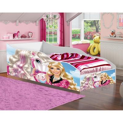 Cama Carro Menina Infantil Princesa Cavalo Com Colchão
