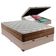 Cama Box Baú Casal E Colchão Ortopédico Anjos Star Pillow In 138x188x30cm Bege