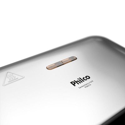 Sanduicheira E Grill Philco Inox 2 Em 1 PGR27A 750W 110V