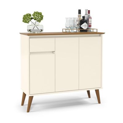 Aparador 1 Gaveta 3 Portas Londres Off White Freijo