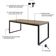 Mesa De Jantar Yon 200 X 90 X 76 Cm Vermont Oak/est.preta Vermont Oak/est.preta