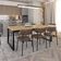 Mesa De Jantar Yon 200 X 90 X 76 Cm Vermont Oak/est.preta Vermont Oak/est.preta