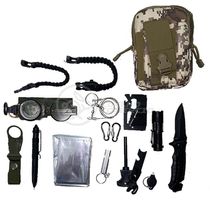 Kit De Sobrevivência E Atividades Camping Bolsa Camuflada Para Selva Escoteiro Pesca Acampar