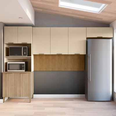 Kit De Cozinha 8 Portas Escópia Freijó Vanila Ripado