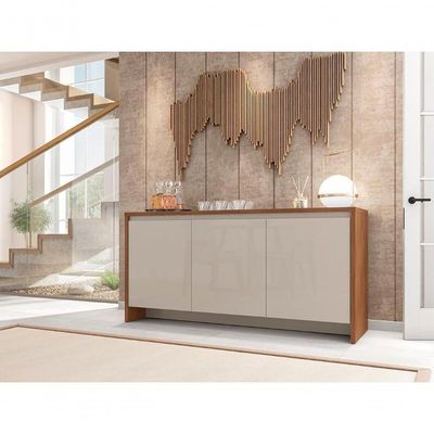 Buffet Aparador Legancy Cedro Off White 3 Portas