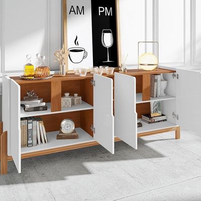Buffet 4 Portas Adega Ranger Branco Cedro