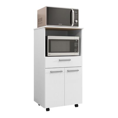 Balcão De Cozinha Com 2 Portas E 1 Gaveta Sevilha Branco