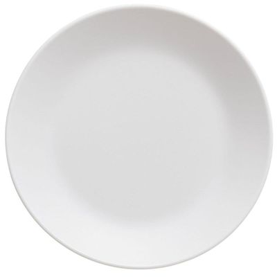 Prato Raso Refeição 25cm Cozy Avulso Plástico Redondo Branco Almoço Jantar Coza