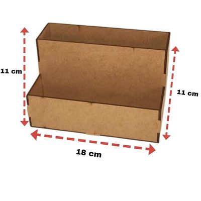 Porta Guardanapo E Sachê Em Mdf - Kit 10 Unidades