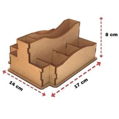 Porta Guardanapo E Sachê Em Mdf - Kit 5 Unidades