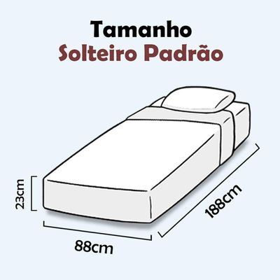 Colchão Solteiro Espuma D33 Ortopédico Piemonte 88x188x23cm - Maestro Colchões