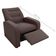 Poltrona Decorativa Reclinável Cecilia Veludo Light Marrom
