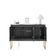 Buffet Classico Com 3 Portas Veneza Preto Cobre