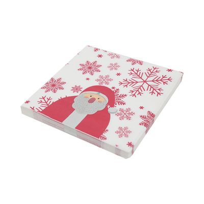 Guardanapo de Natal Le Folha Dupla Estampa Colors 33x33cm