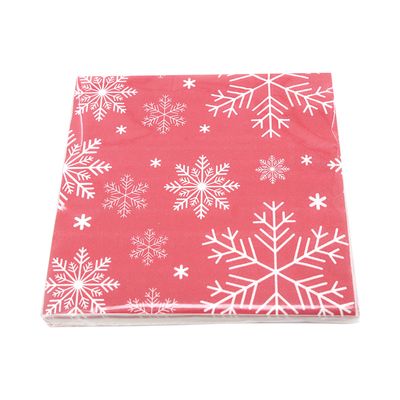 Guardanapo de Natal Le Folha Dupla Estampa Colors 33x33cm
