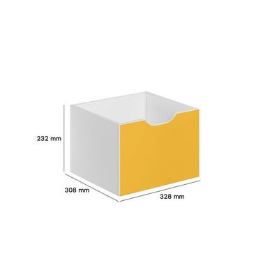Kit Com 3 Gavetas Organizadoras 1479 Qmovi Laranja Amarelo E Vermelho