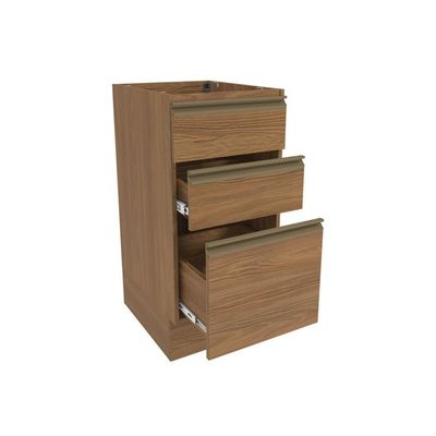 Balcão 3 Gavetas Kappesberg Celeste 100% Mdf Nogueira 40cm
