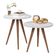 Conjunto Mesa Lateral E Apoio Sala De Estar Branco