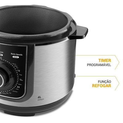 Panela De Pressão Elétrica Philco 4L 14 Funções PPPE04A 220V