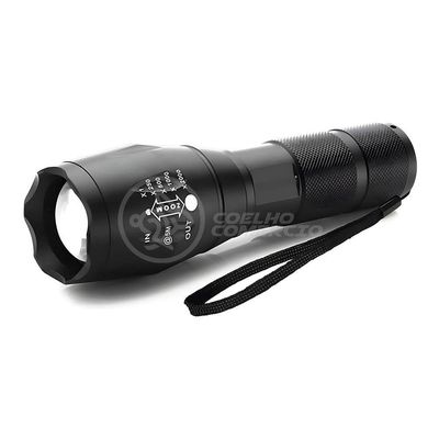 Lanterna Led Militar X900 Com Bateria Recarregável Foco De Luz Ajustável Com Sinalizador Incluso