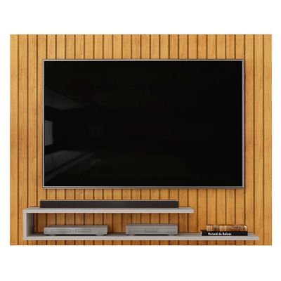 Painel 55 Pol 134cm Ripado David D04 Cedro-bali - Mpozenato
