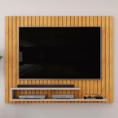 Painel 55 Pol 134cm Ripado David D04 Cedro-bali - Mpozenato