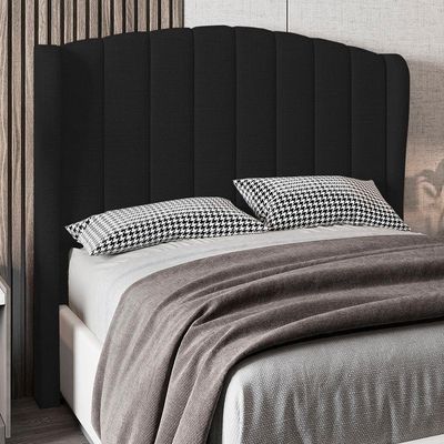 Cabeceira Casal Cama 140cm Glenda I02 Linho Preto - Mpozenato
