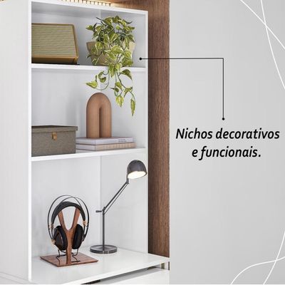Armário Escrivaninha 2 Portas Com Mesa Retrátil Duo - Branco