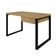 Mesa de Escritório Retangular Miguel 1 GV Vermont e Preta 120 cm
