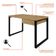 Mesa de Escritório Retangular Miguel 1 GV Vermont e Preta 120 cm