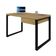 Mesa de Escritório Retangular Miguel 1 GV Vermont e Preta 120 cm
