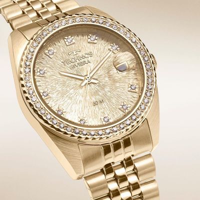 Relógio Technos Feminino Riviera Dourado - 2117lfk-1d 2117lfk-1d