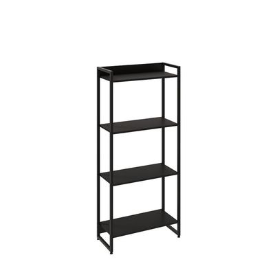 Estante Dynamica 60x30x146cm C/04 Prateleiras Preto ônix / Est.preta Preto ônix / Est.preta