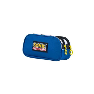 Estojo Escolar Masculino Sonic Azul U / Azul