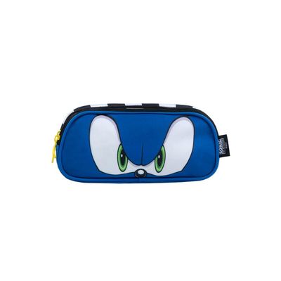 Estojo Escolar Masculino Sonic Azul U / Azul
