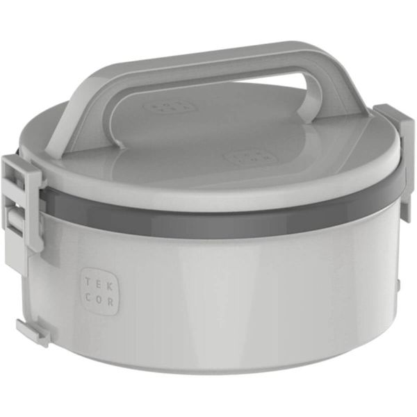 Marmita Térmica 1,5L Sem Divisória Cinza Tekcor Soprano