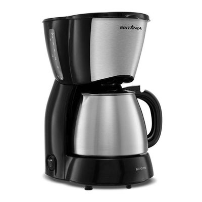 Cafeteira Britânia 32 Cafezinhos 1,2L BCF32B Jarra Em Inox 110V
