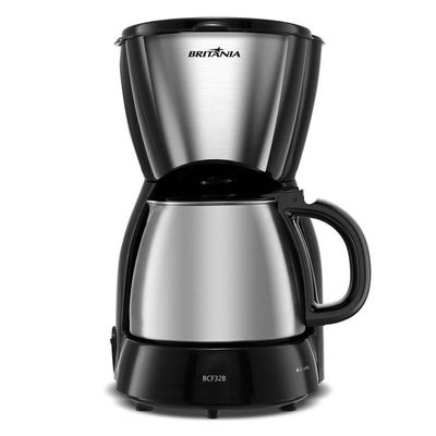 Cafeteira Britânia 32 Cafezinhos 1,2L BCF32B Jarra Em Inox 110V